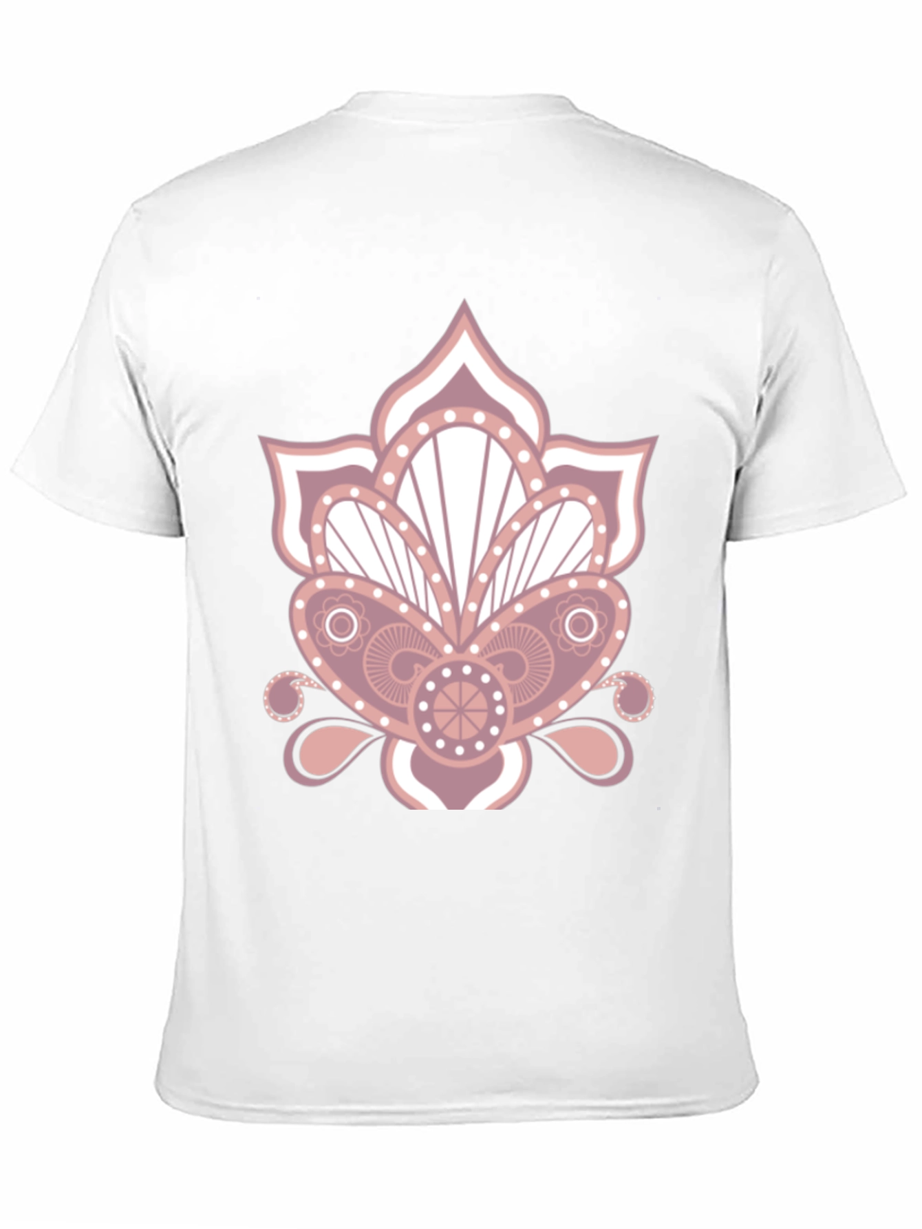 Floral Mandala Graphic Print Black T-Shirt