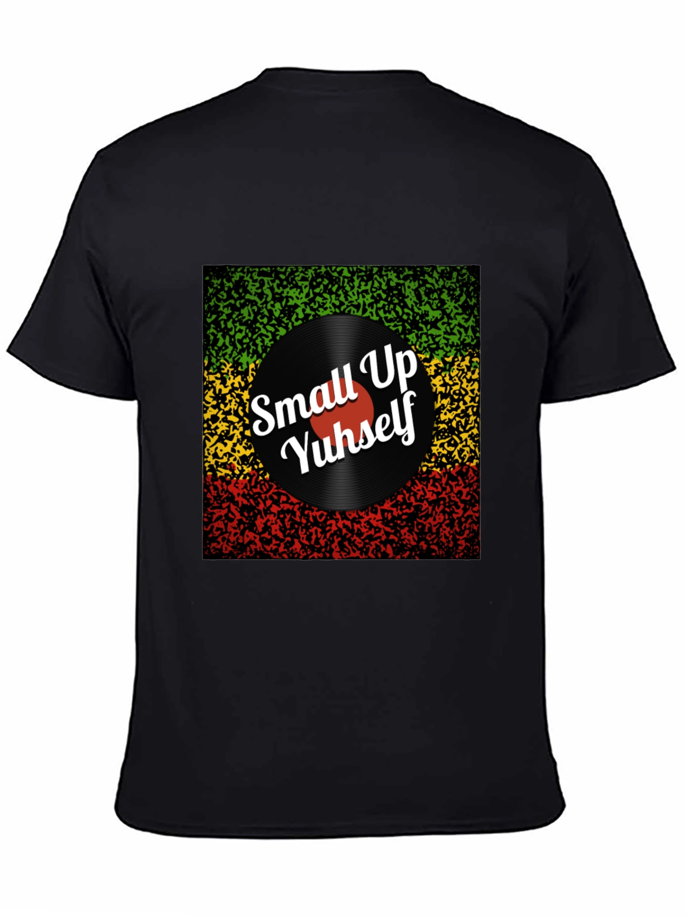Rasta Vinyl T-Shirt - Small Up Yuhself