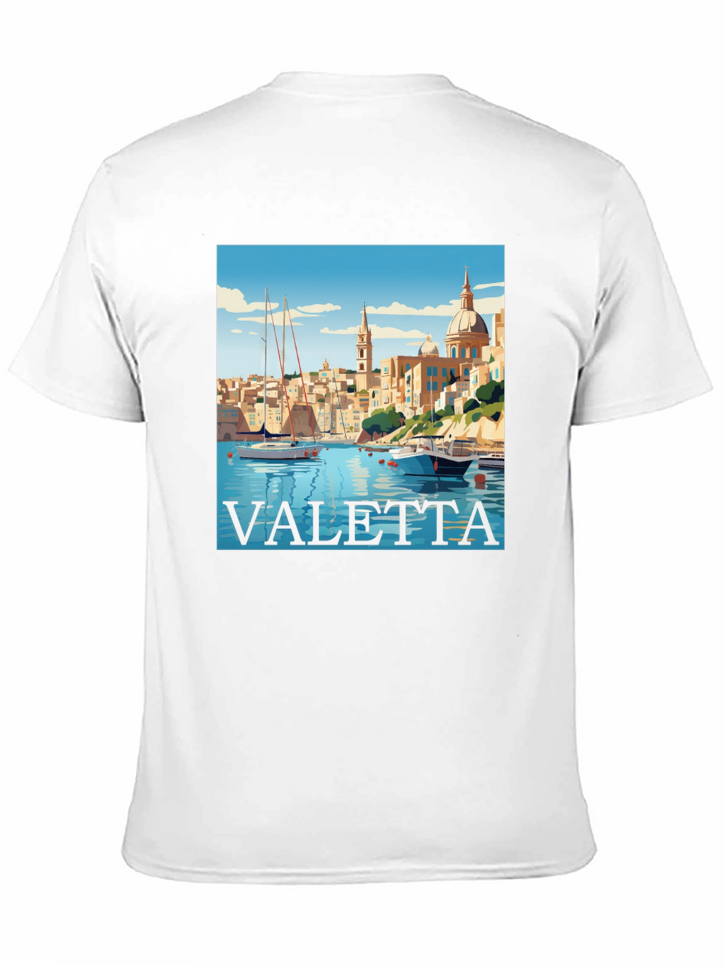 Valetta Malta Graphic T-Shirt - Black