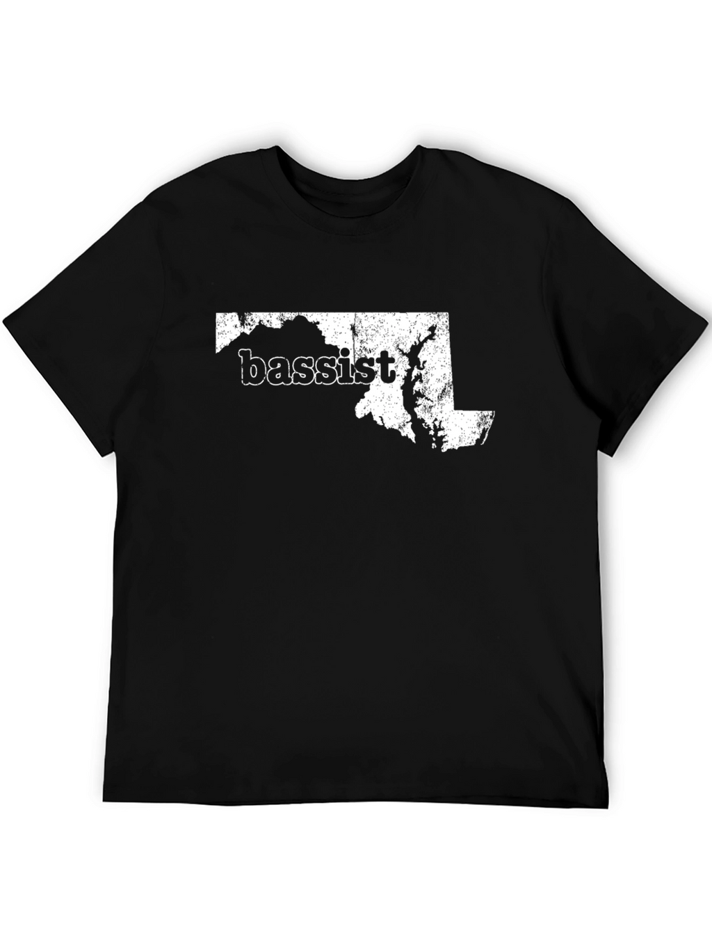 Maryland Bassist T-Shirt - Distressed Design