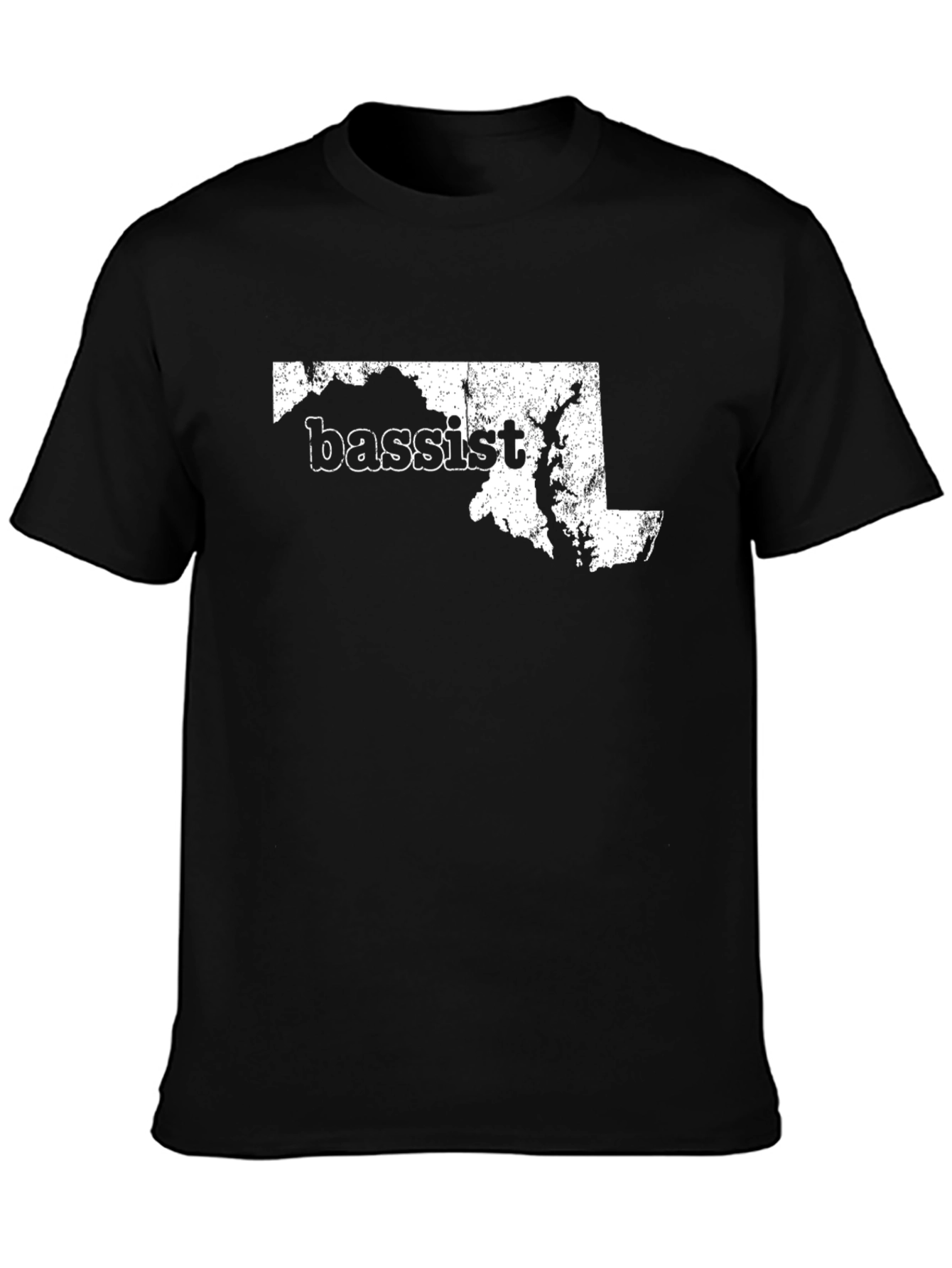 Maryland Bassist T-Shirt - Distressed Design