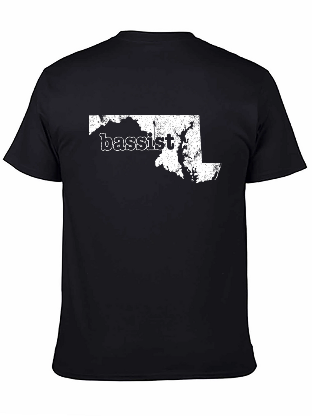 Maryland Bassist T-Shirt - Distressed Design