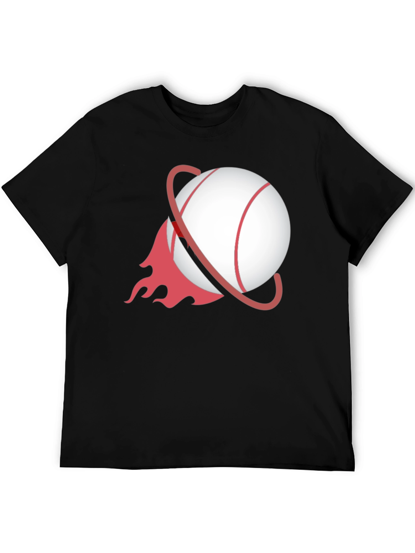 Baseball Planet Black T-Shirt