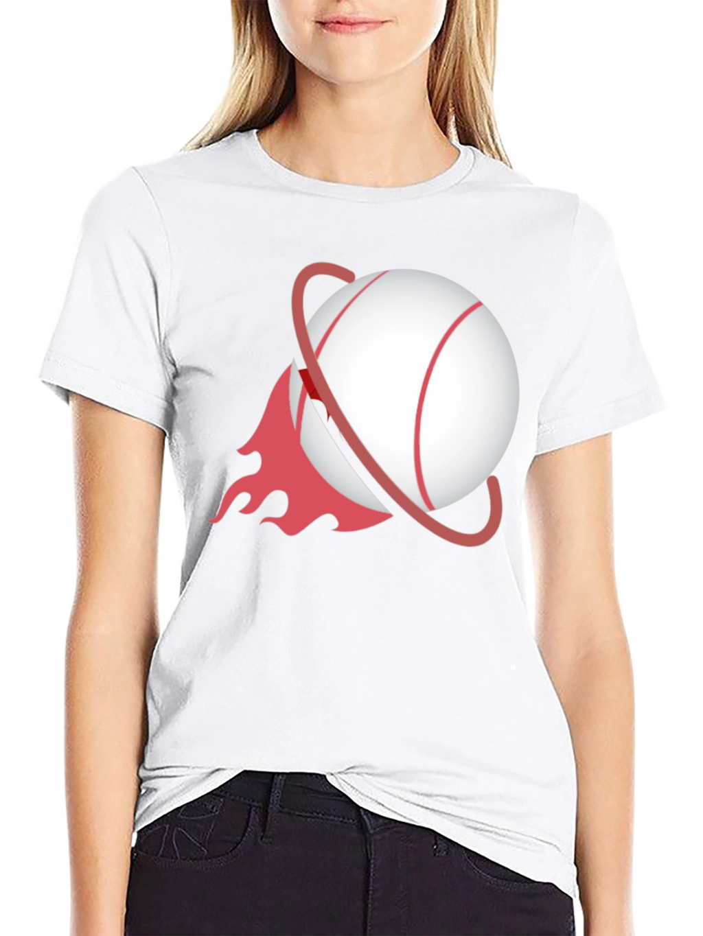 Baseball Planet Black T-Shirt
