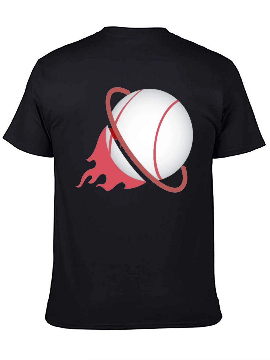 Baseball Planet Black T-Shirt