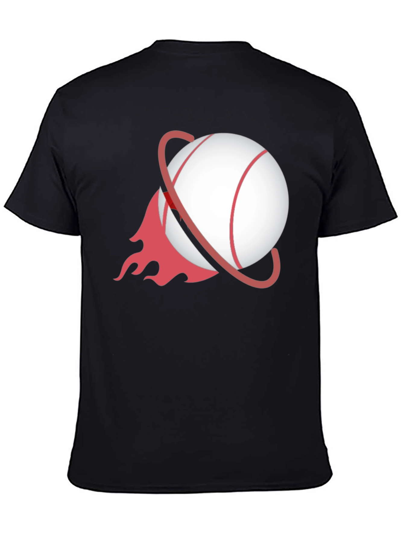 Baseball Planet Black T-Shirt
