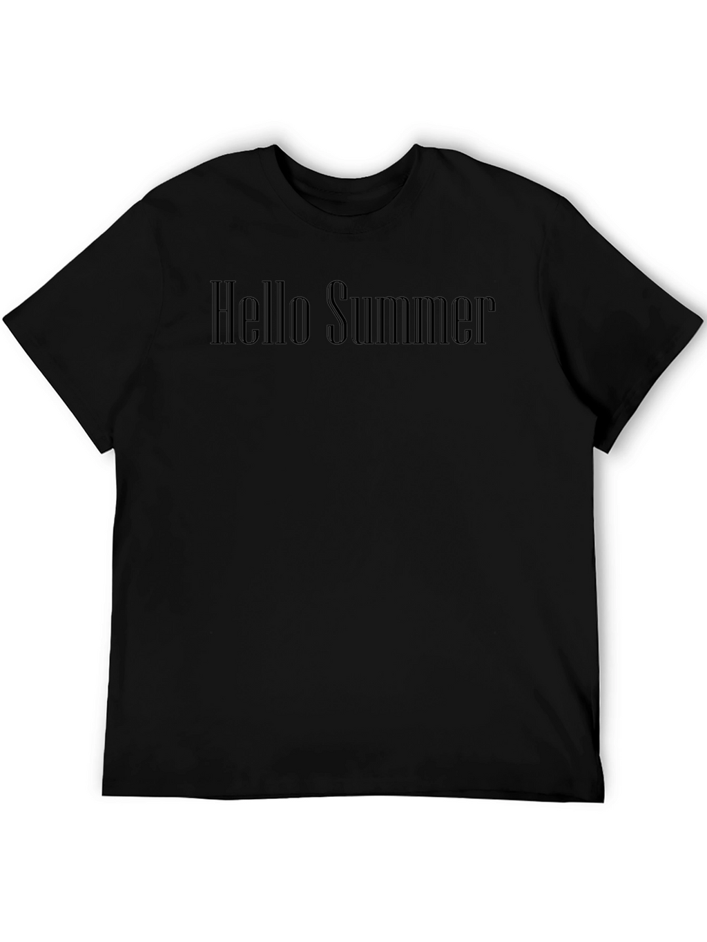Mens Hello Summer Graphic Tee - Black