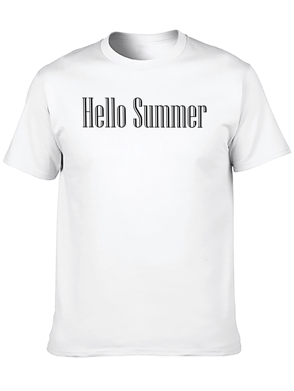 Mens Hello Summer Graphic Tee - Black