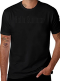 Mens Hello Summer Graphic Tee - Black