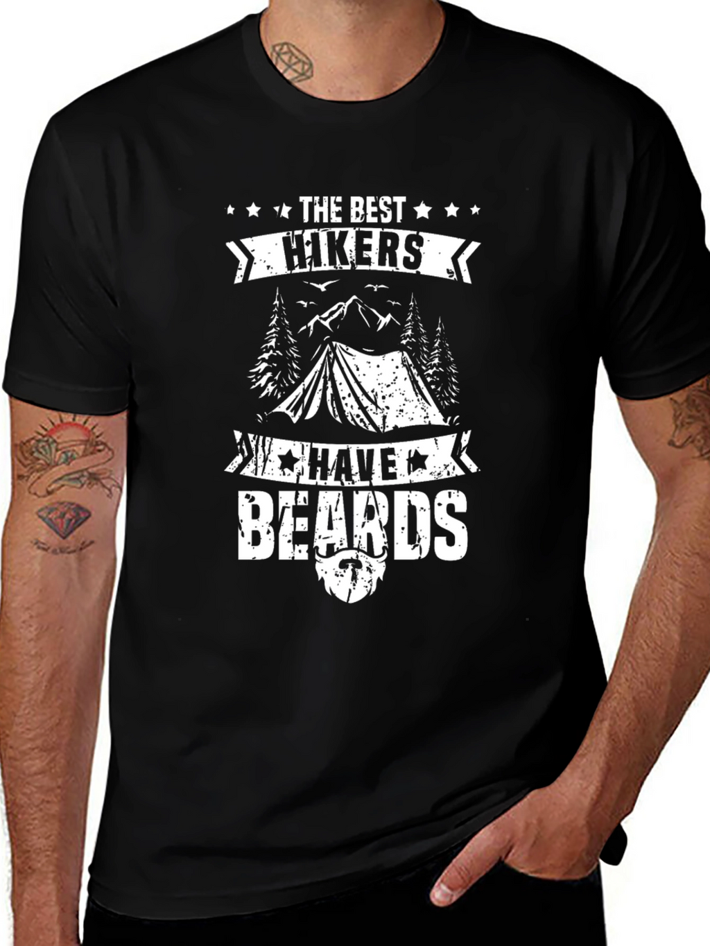 Best Hikers Have Beards Graphic T-Shirt