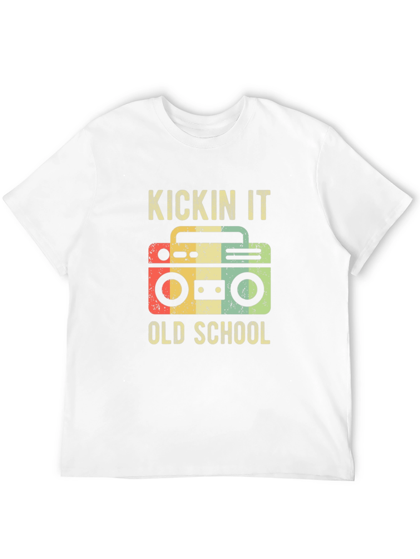 Kickin It Old School Boombox Graphic Tee