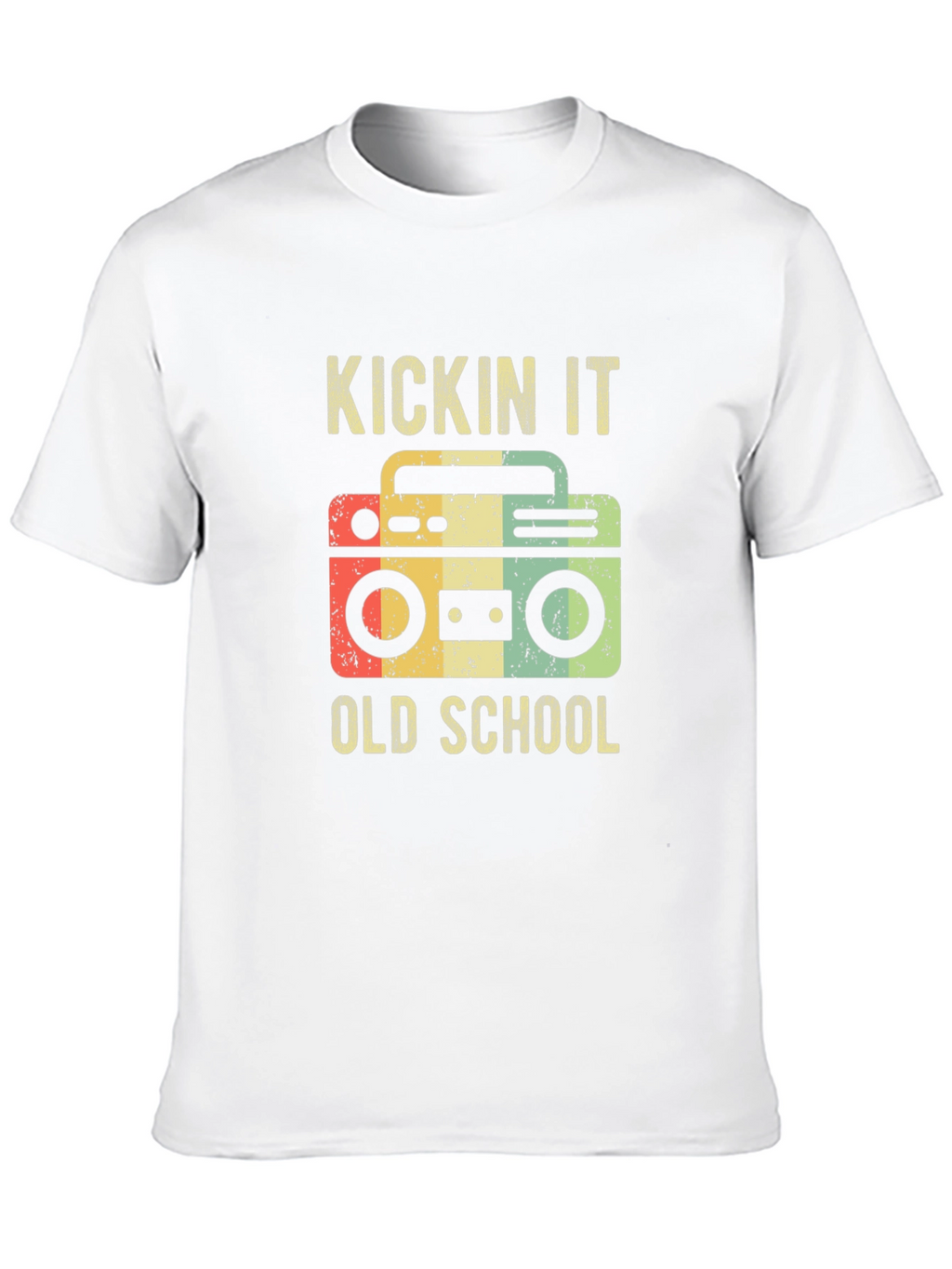 Kickin It Old School Boombox Graphic Tee