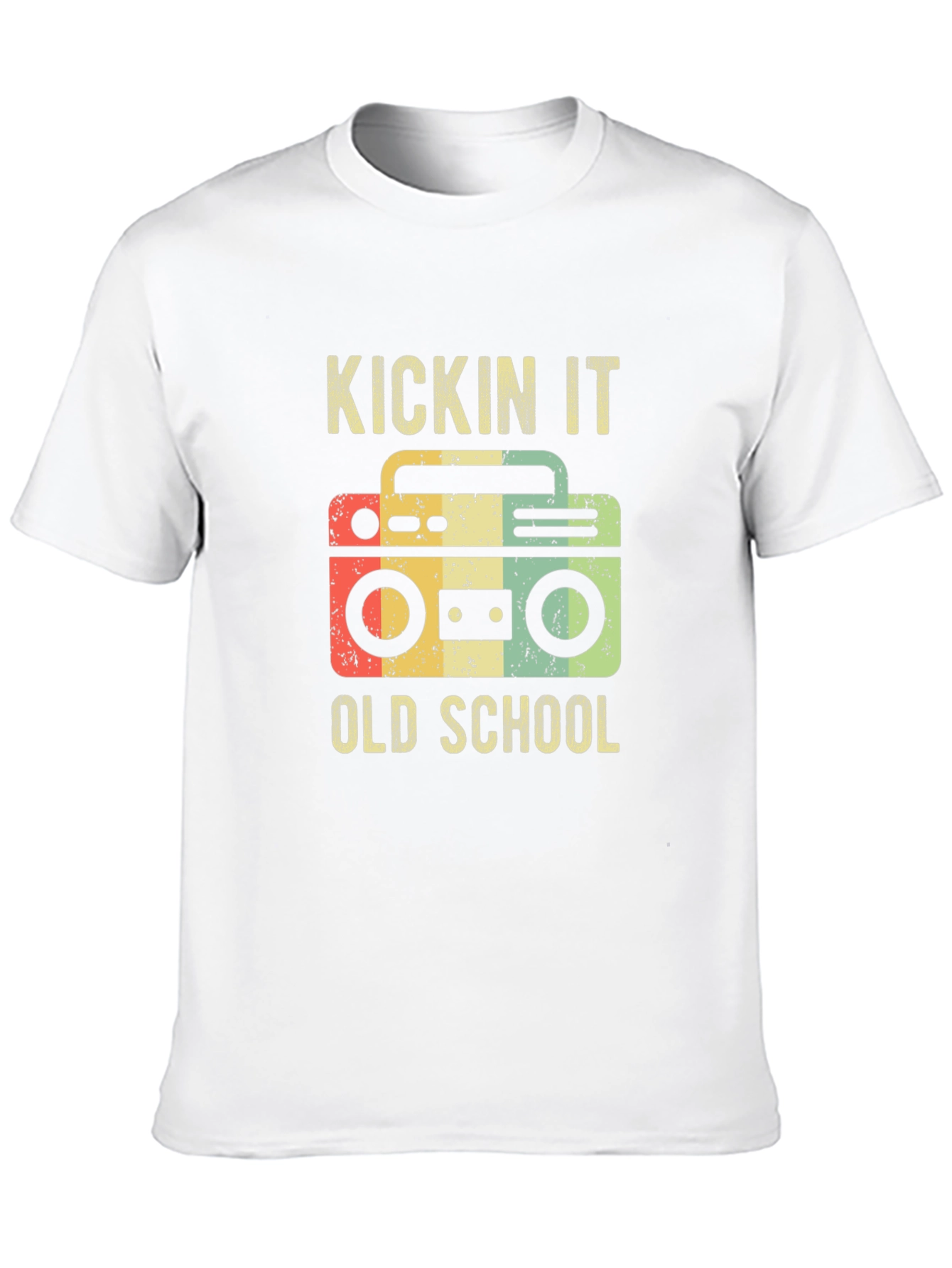 Kickin It Old School Boombox Graphic Tee