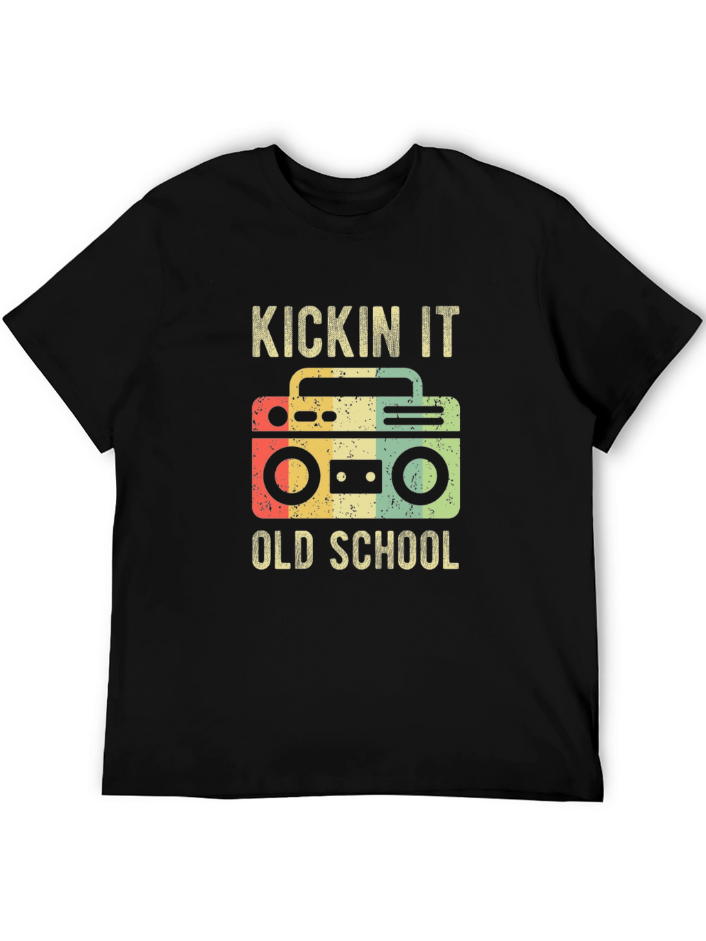 Kickin It Old School Boombox Graphic Tee