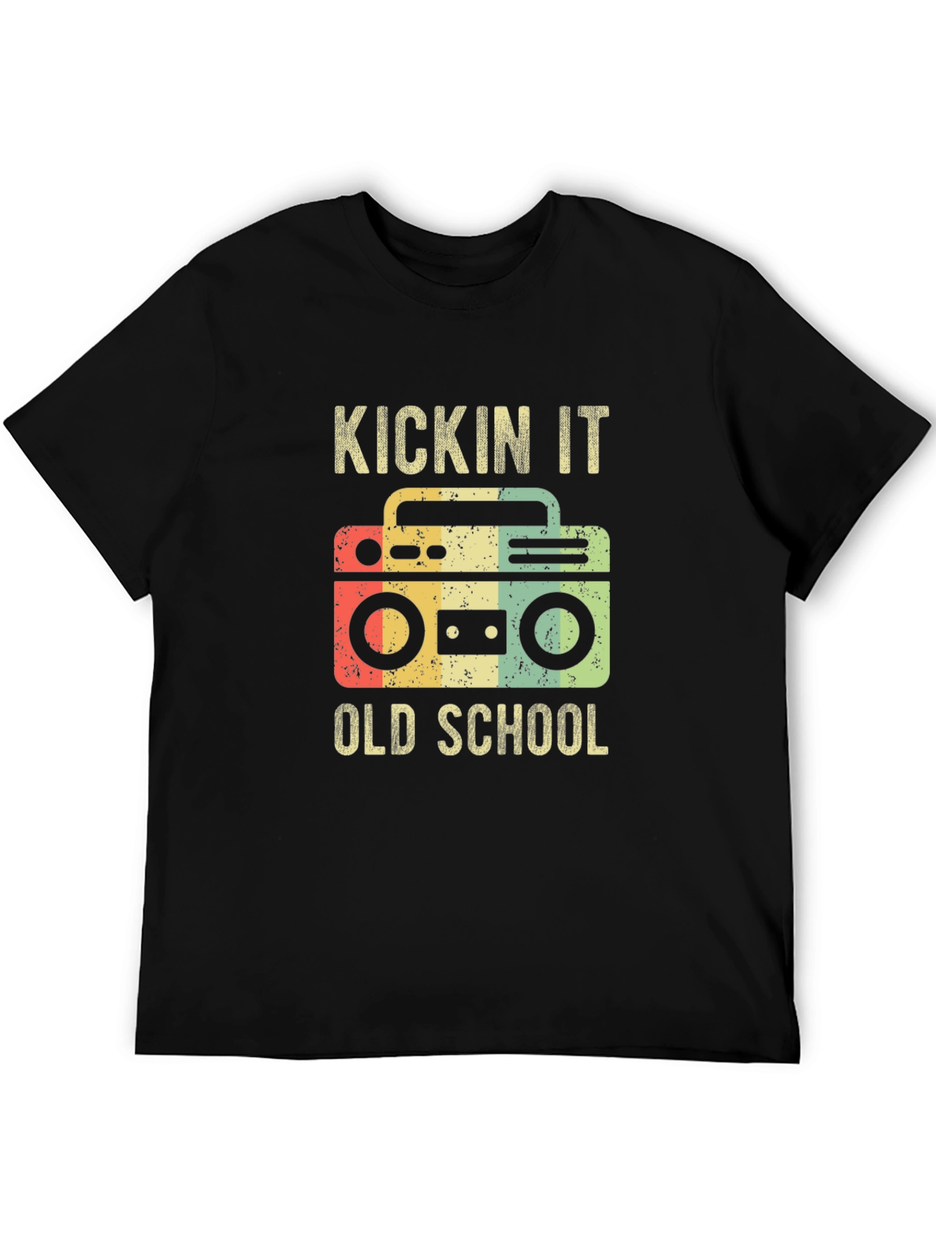 Kickin It Old School Boombox Graphic Tee