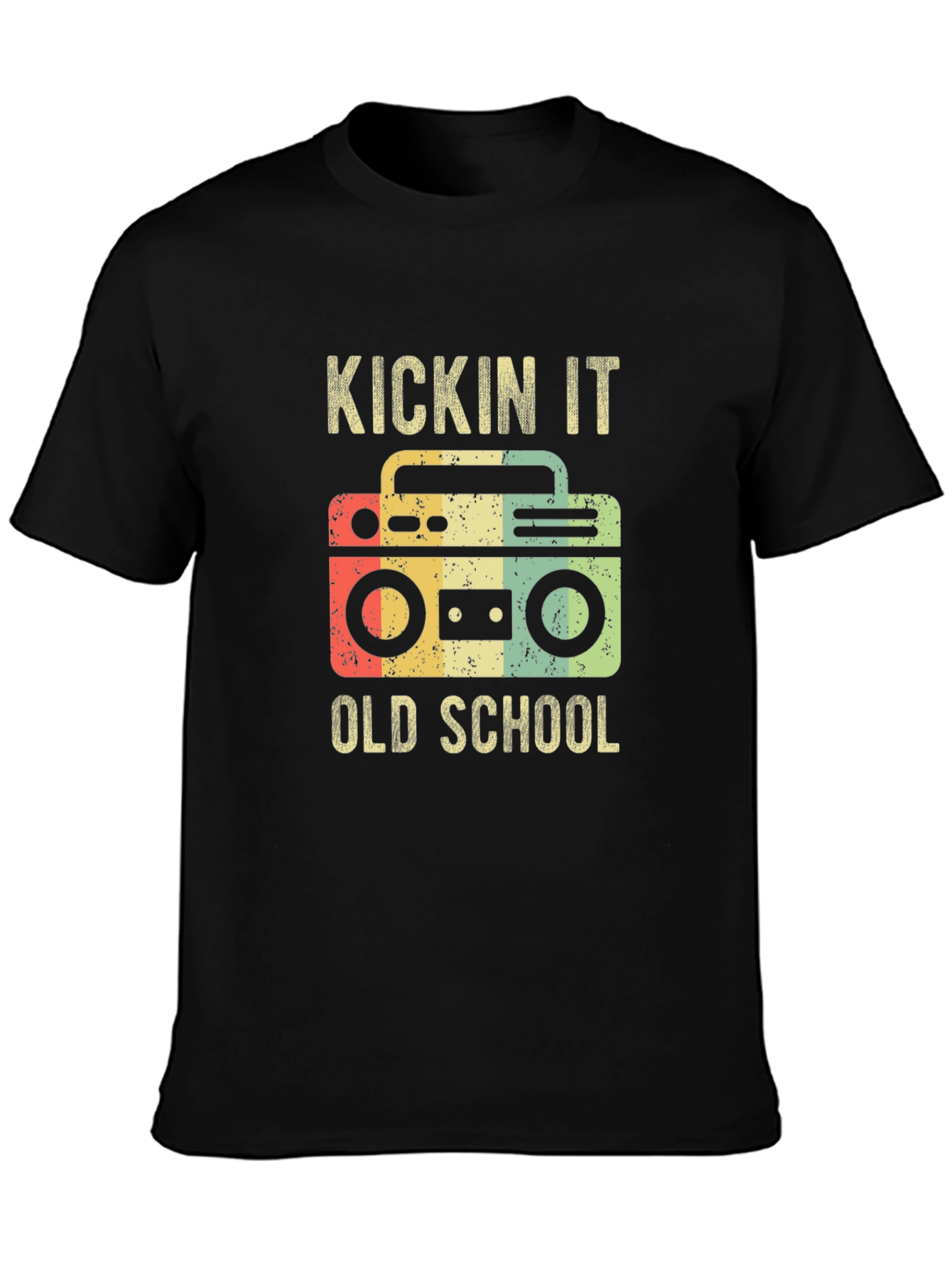 Kickin It Old School Boombox Graphic Tee