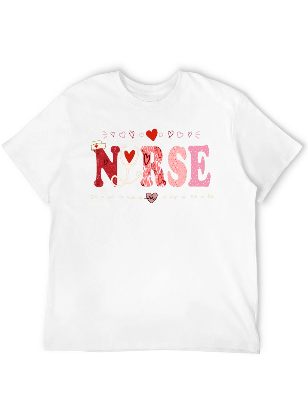 Nurse Valentines Day Heart T-Shirt