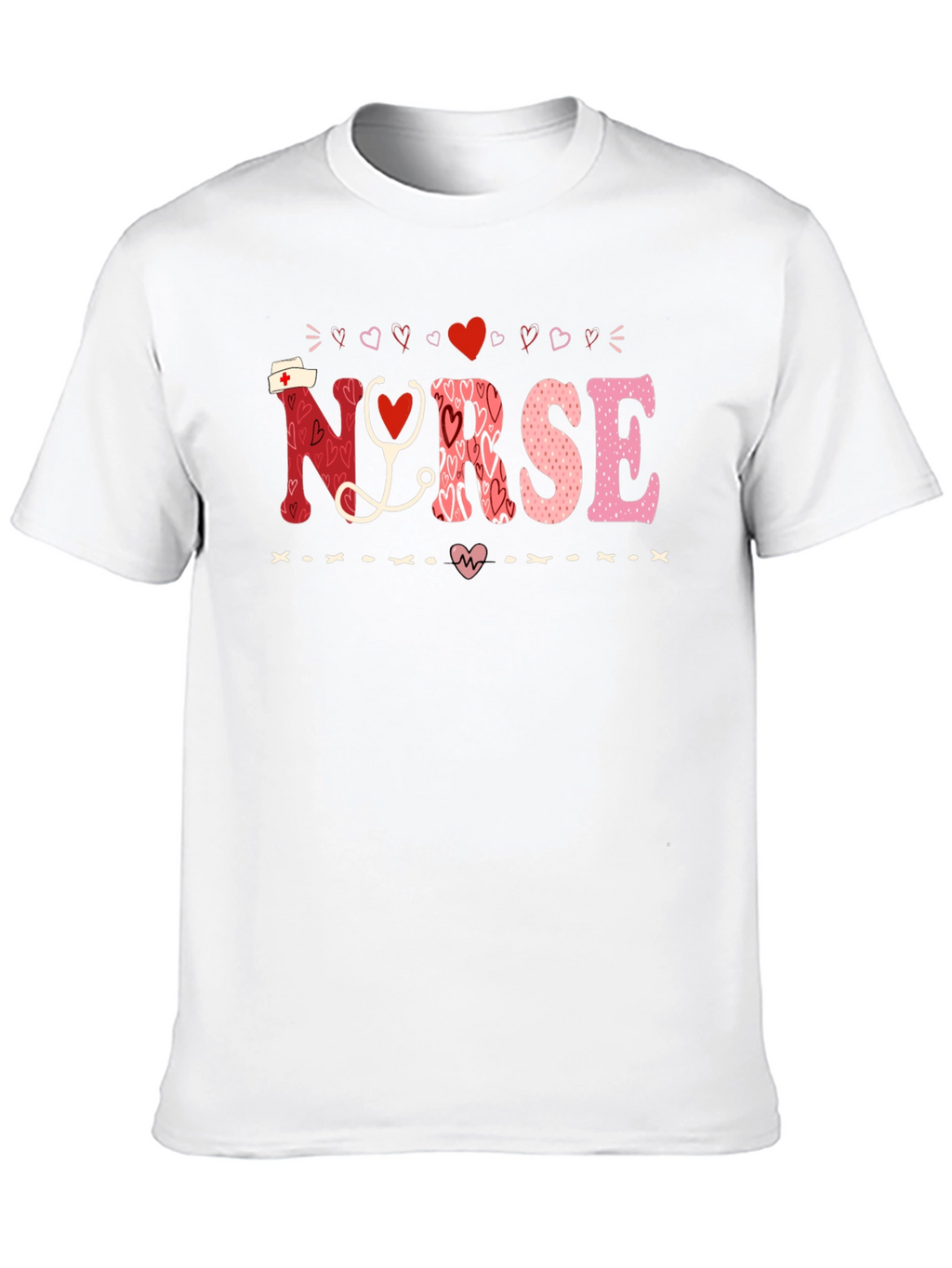Nurse Valentines Day Heart T-Shirt