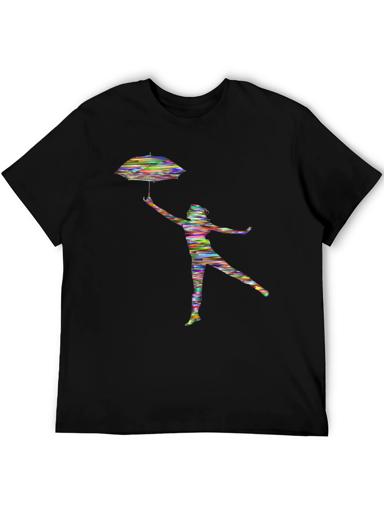 Colorful Abstract Umbrella Dancer T-Shirt