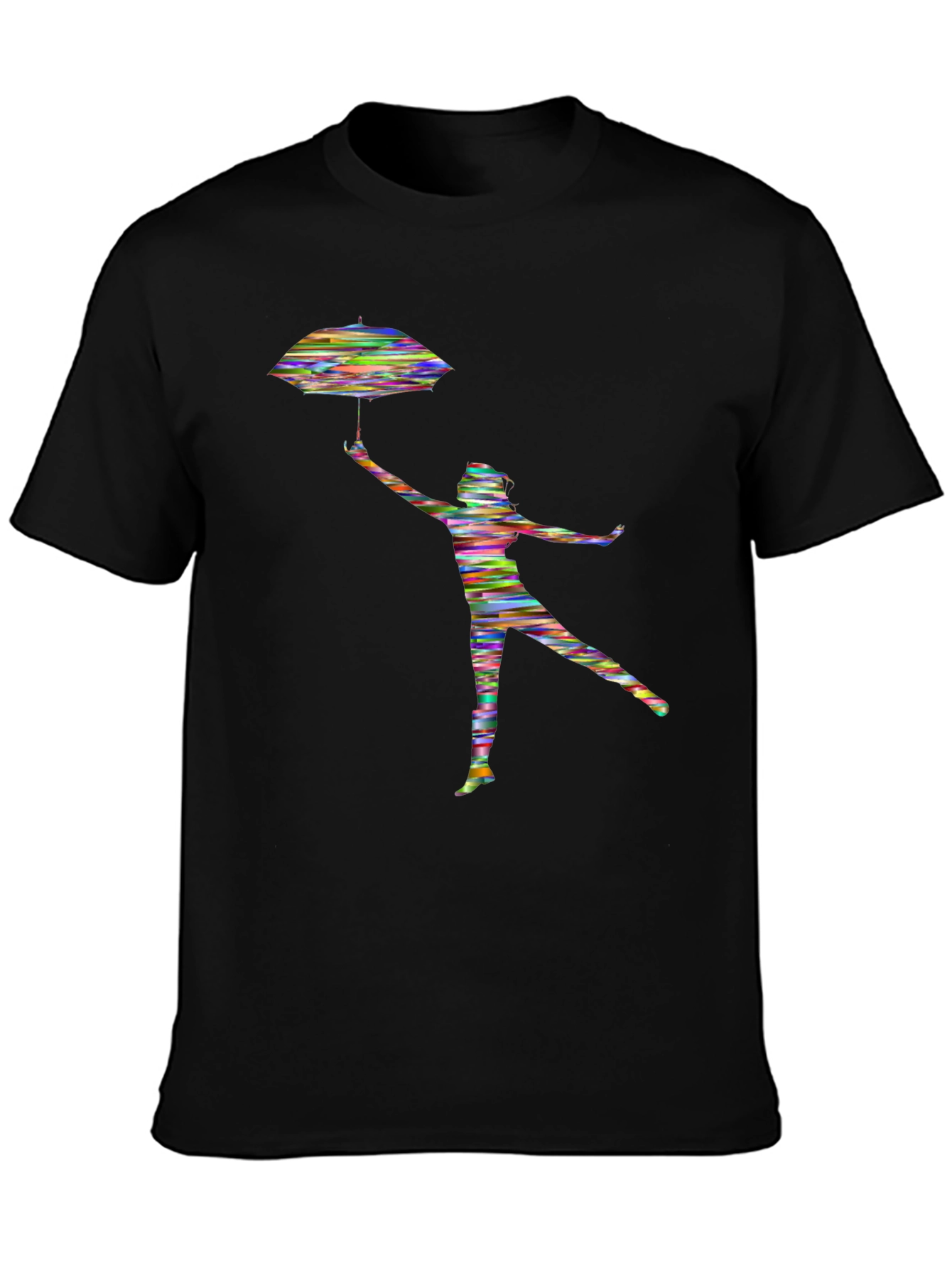 Colorful Abstract Umbrella Dancer T-Shirt