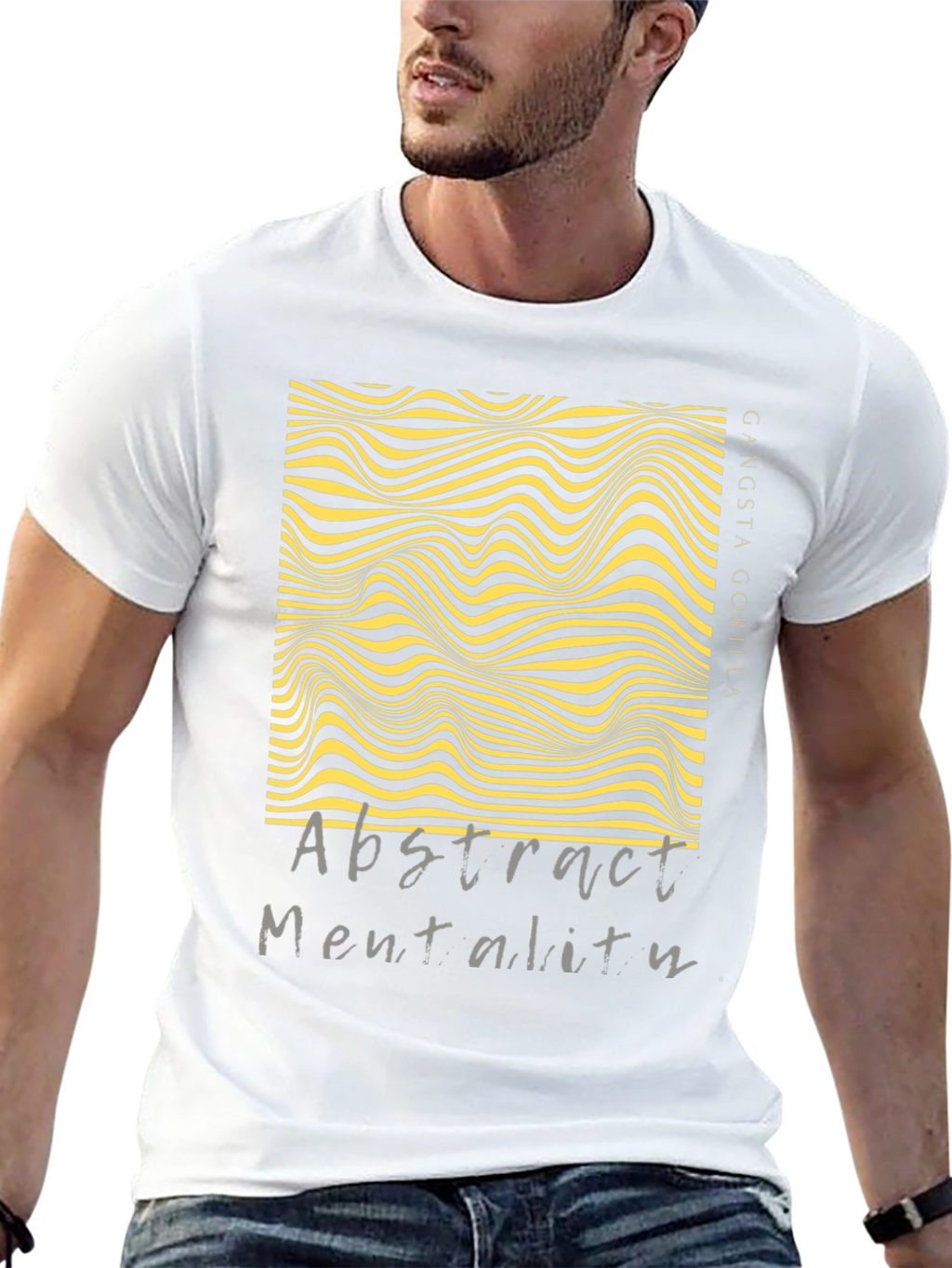 Abstract Mentality Graphic Tee - Modern Design