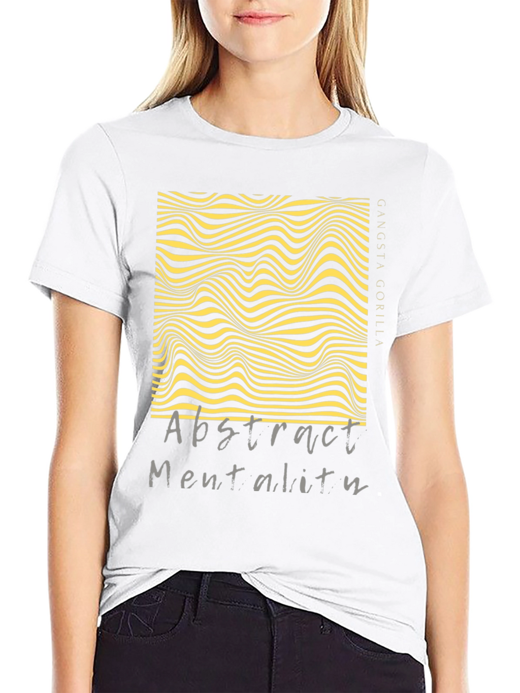 Abstract Mentality Graphic Tee - Modern Design