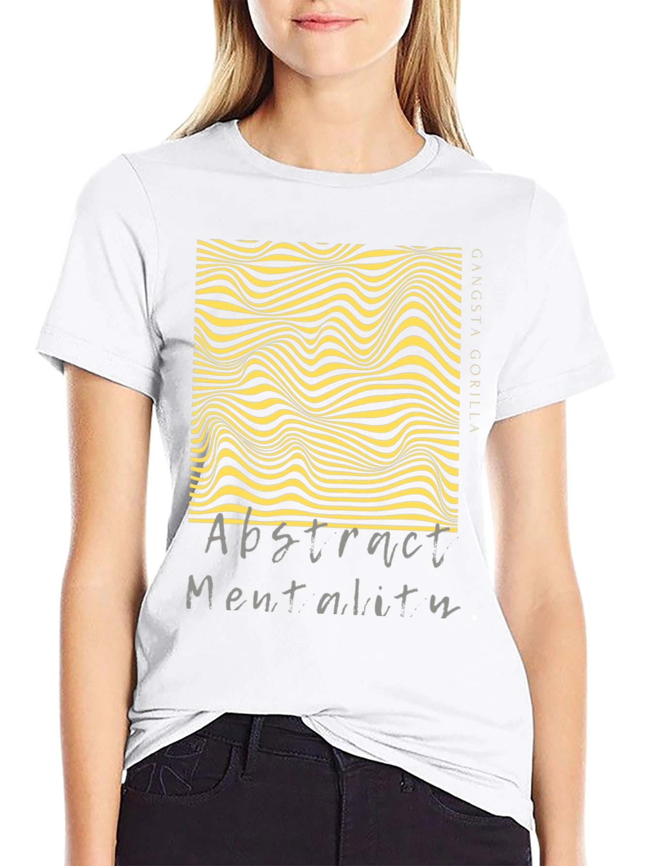 Abstract Mentality Graphic Tee - Modern Design