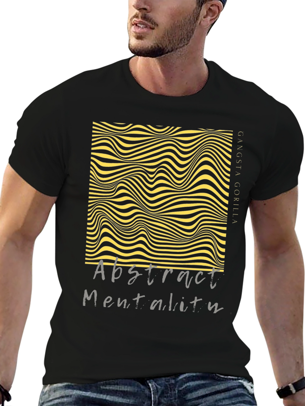 Abstract Mentality Graphic Tee - Modern Design