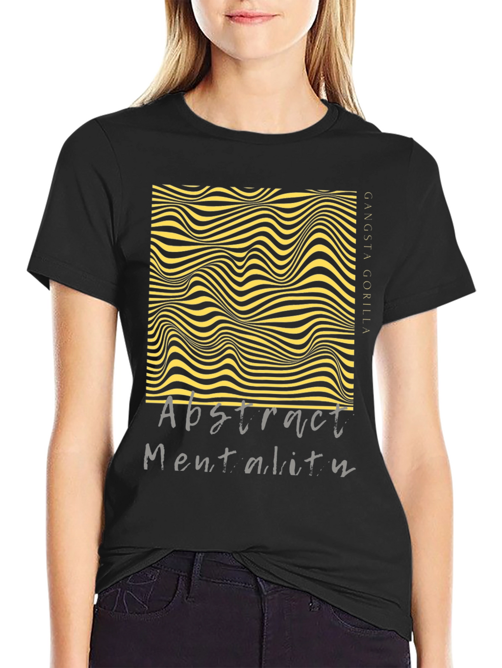 Abstract Mentality Graphic Tee - Modern Design