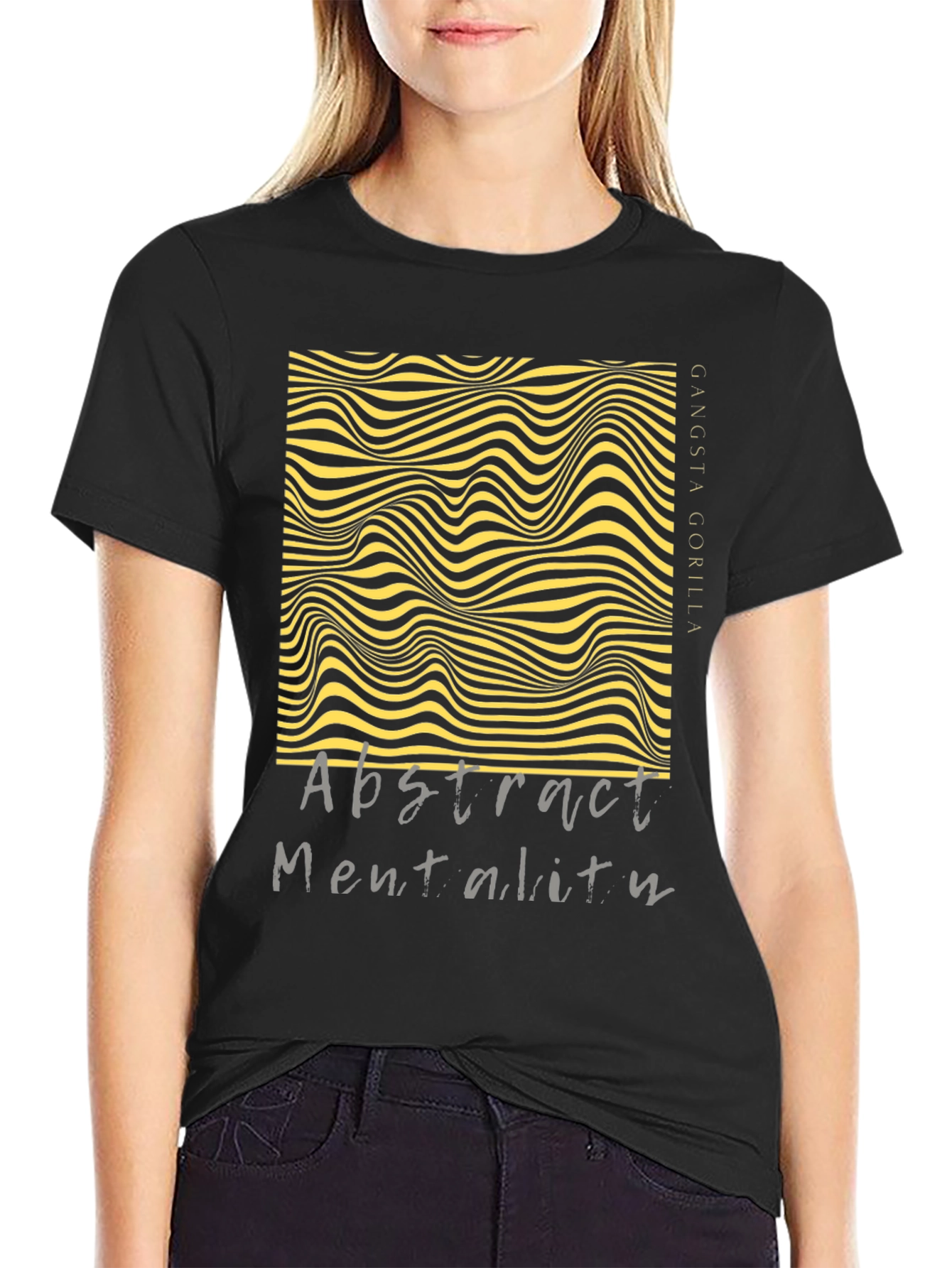 Abstract Mentality Graphic Tee - Modern Design