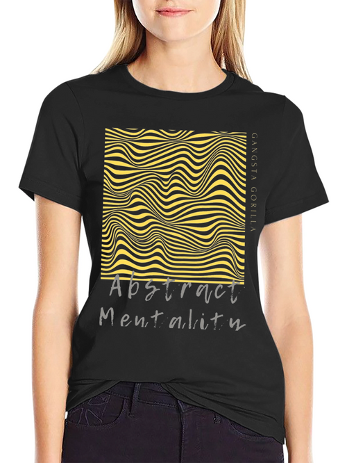 Abstract Mentality Graphic Tee - Modern Design