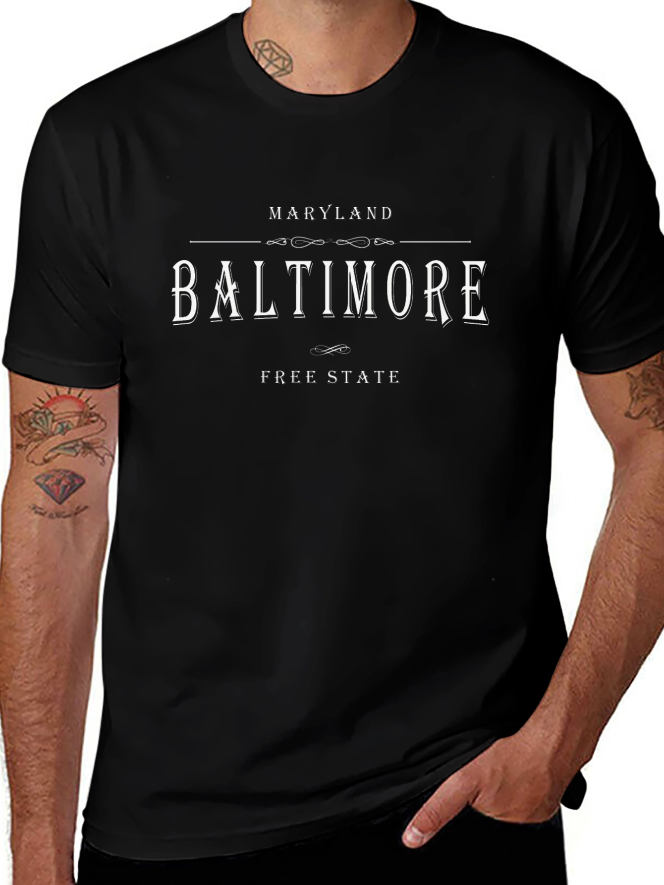 Maryland Baltimore T-Shirt - Free State Tee