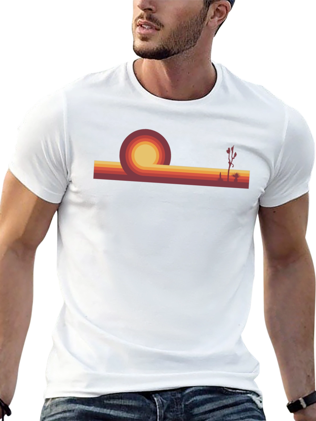 Retro Sunset Graphic Tee - Desert Vibes T-Shirt