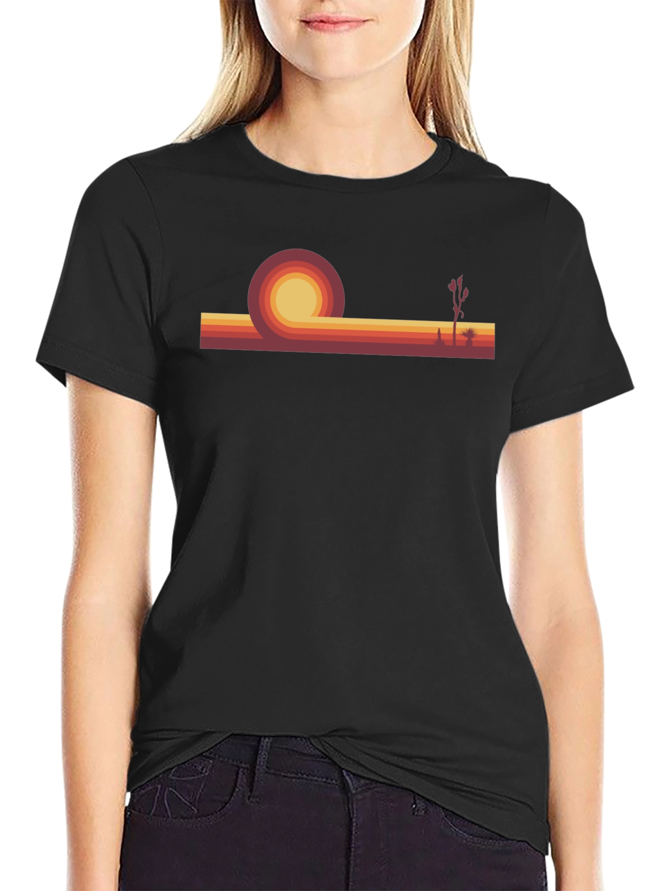 Retro Sunset Graphic Tee - Desert Vibes T-Shirt