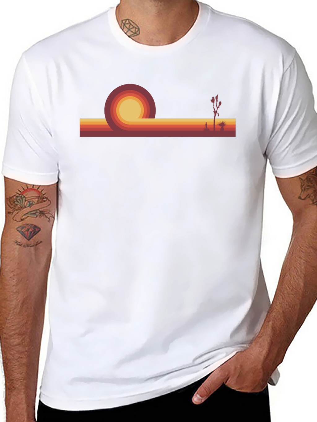 Retro Sunset Graphic Tee - Desert Vibes T-Shirt