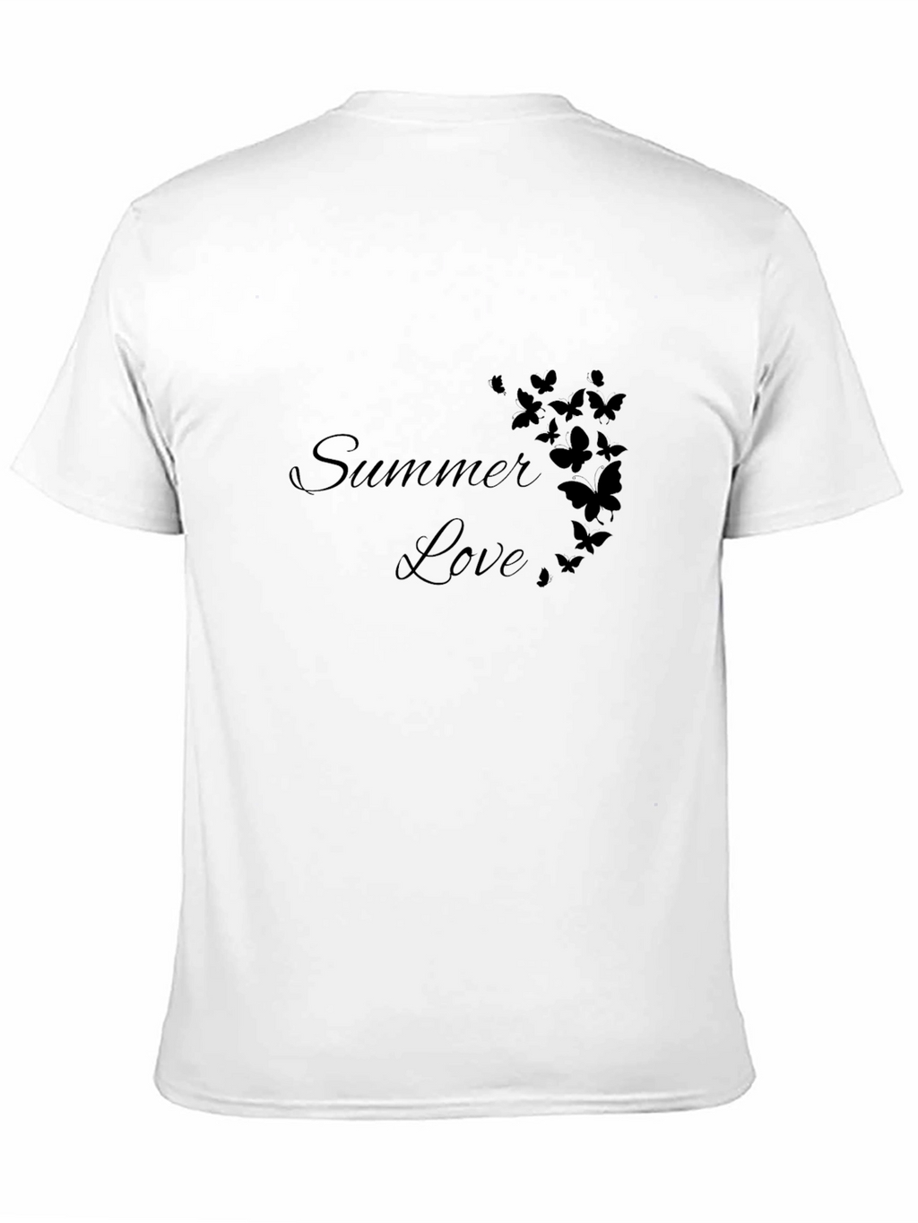 Summer Love Butterfly Graphic Tee - Soft Cotton Blend