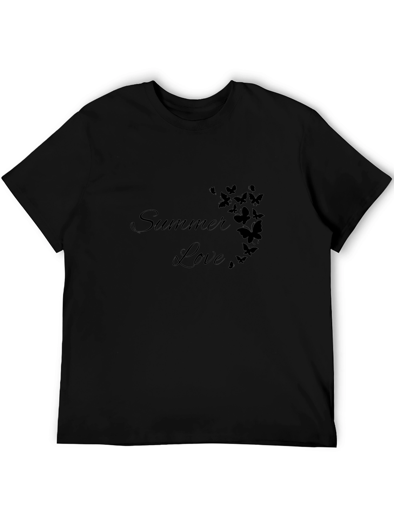 Summer Love Butterfly Graphic Tee - Soft Cotton Blend