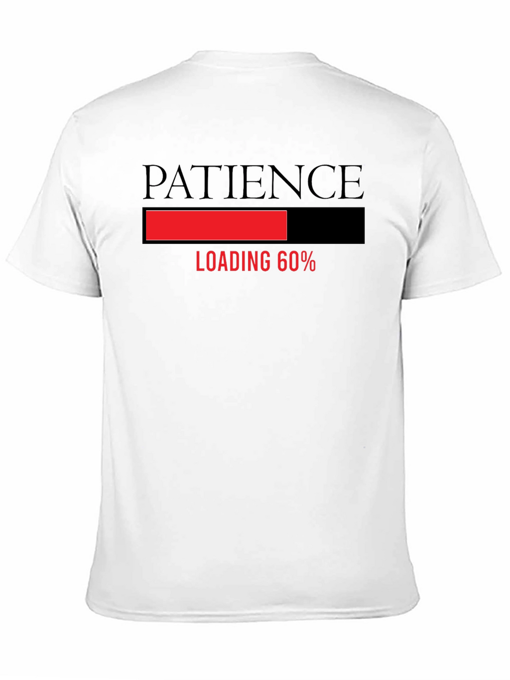 Patience Loading Funny Graphic Tee - Black T-Shirt