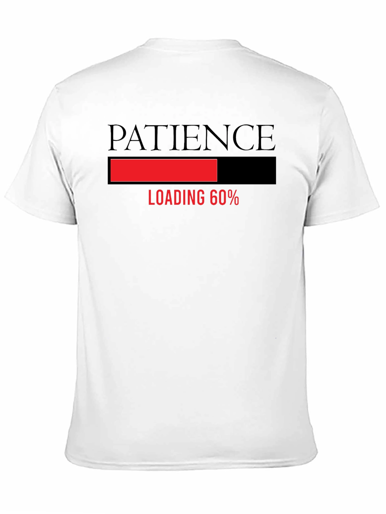 Patience Loading Funny Graphic Tee - Black T-Shirt
