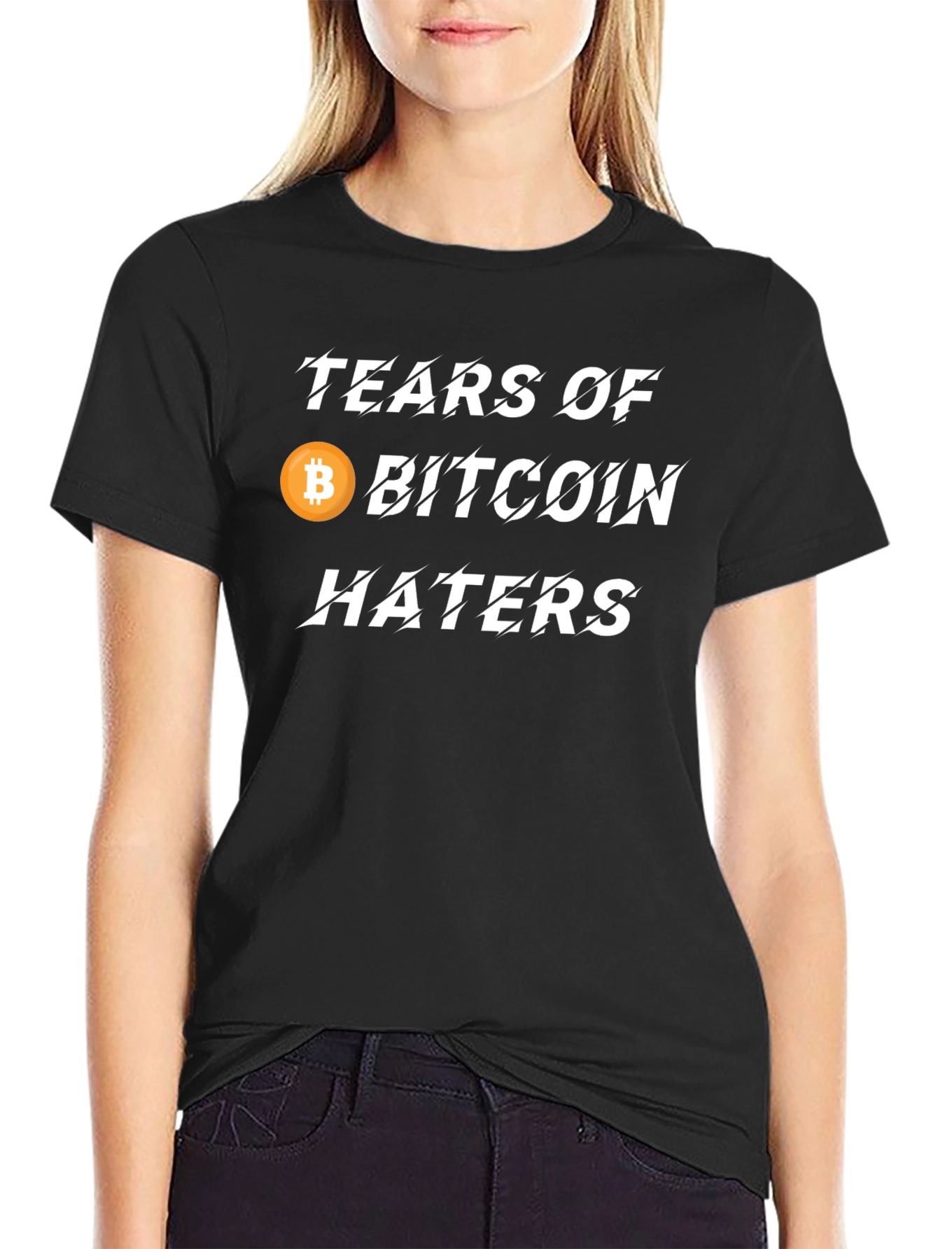 Tears of Bitcoin Haters Black T-Shirt