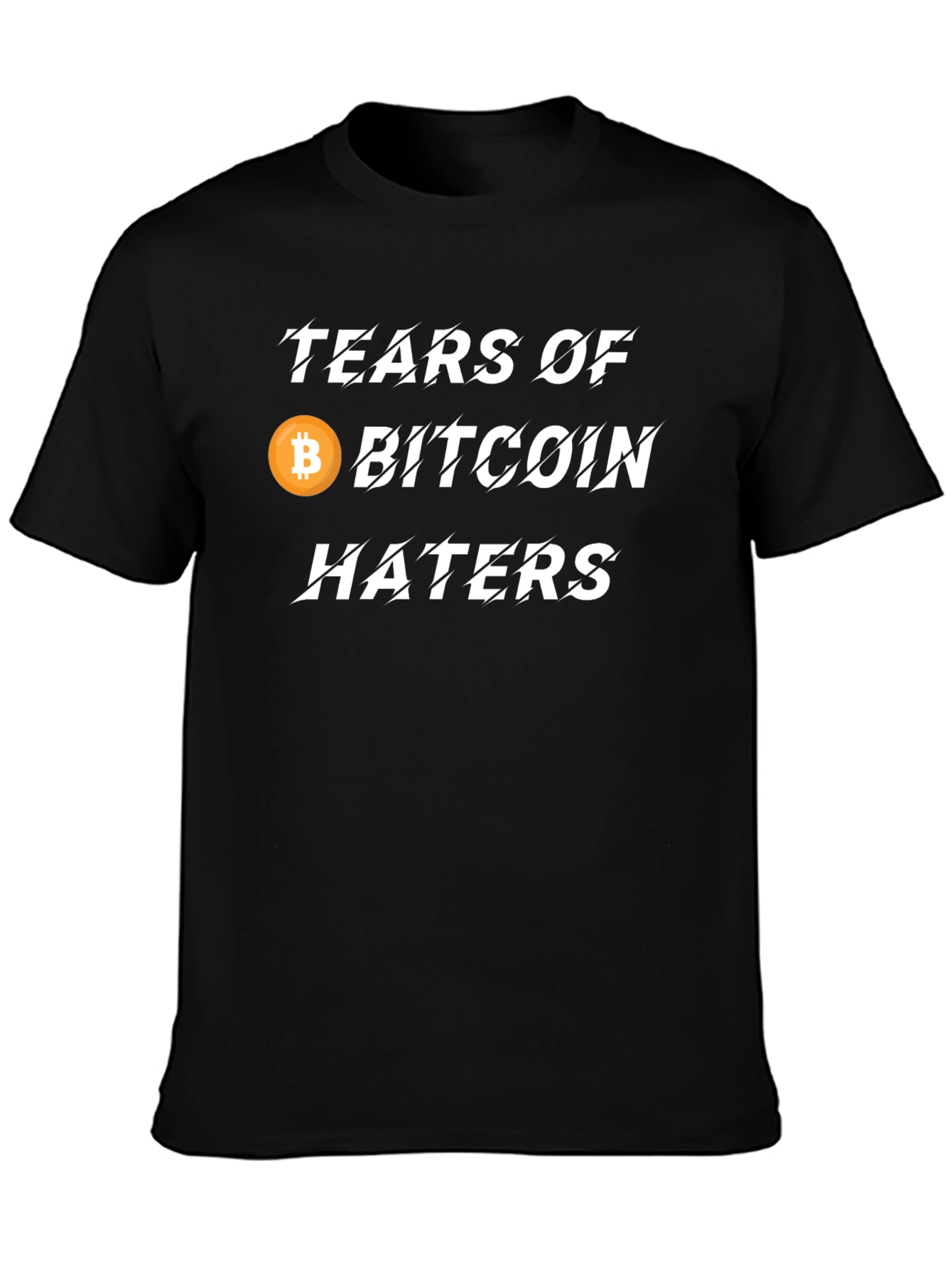 Tears of Bitcoin Haters Black T-Shirt