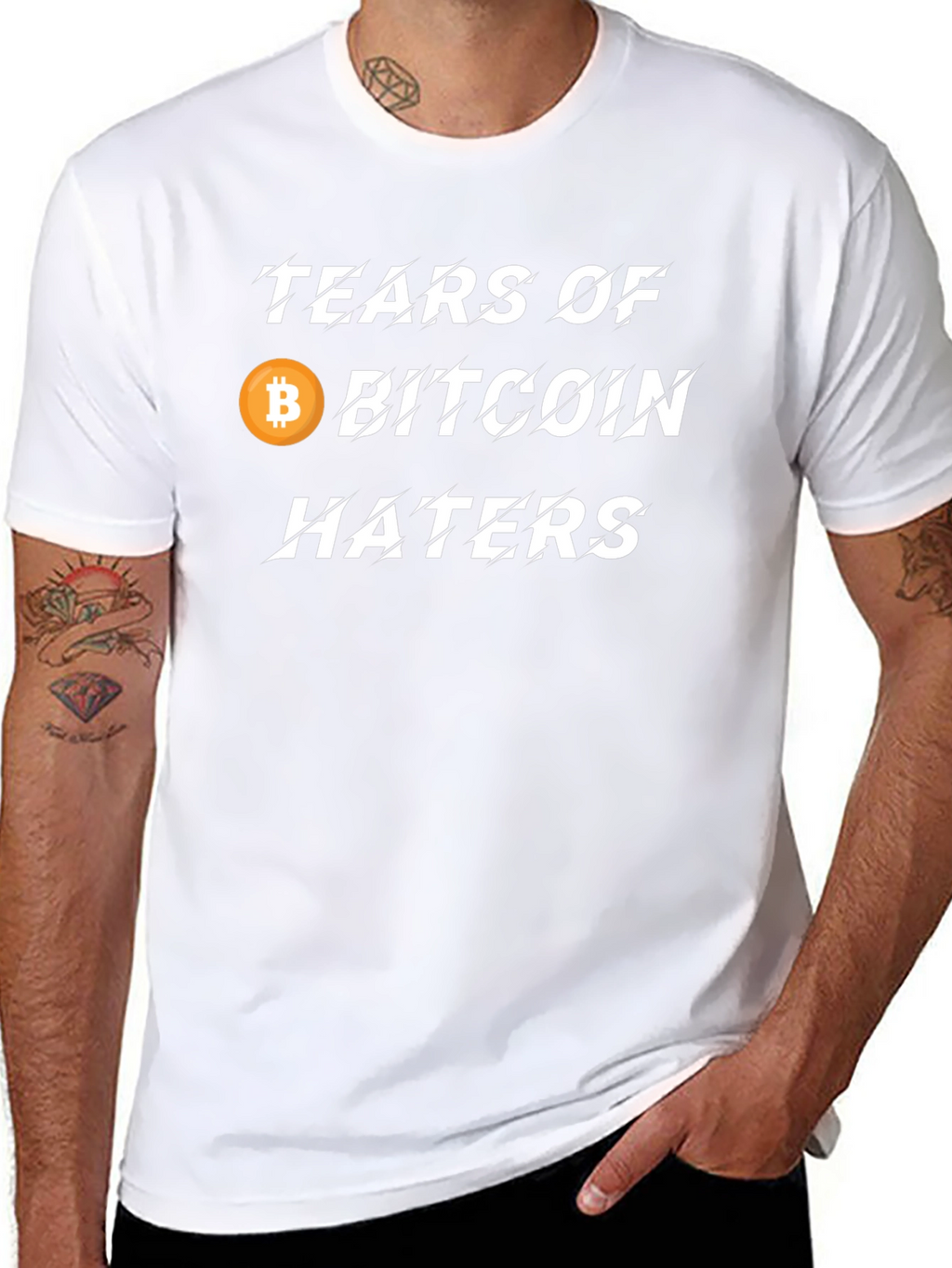 Tears of Bitcoin Haters Black T-Shirt