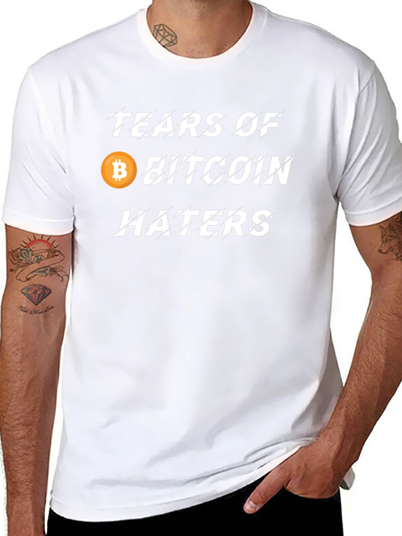 Tears of Bitcoin Haters Black T-Shirt