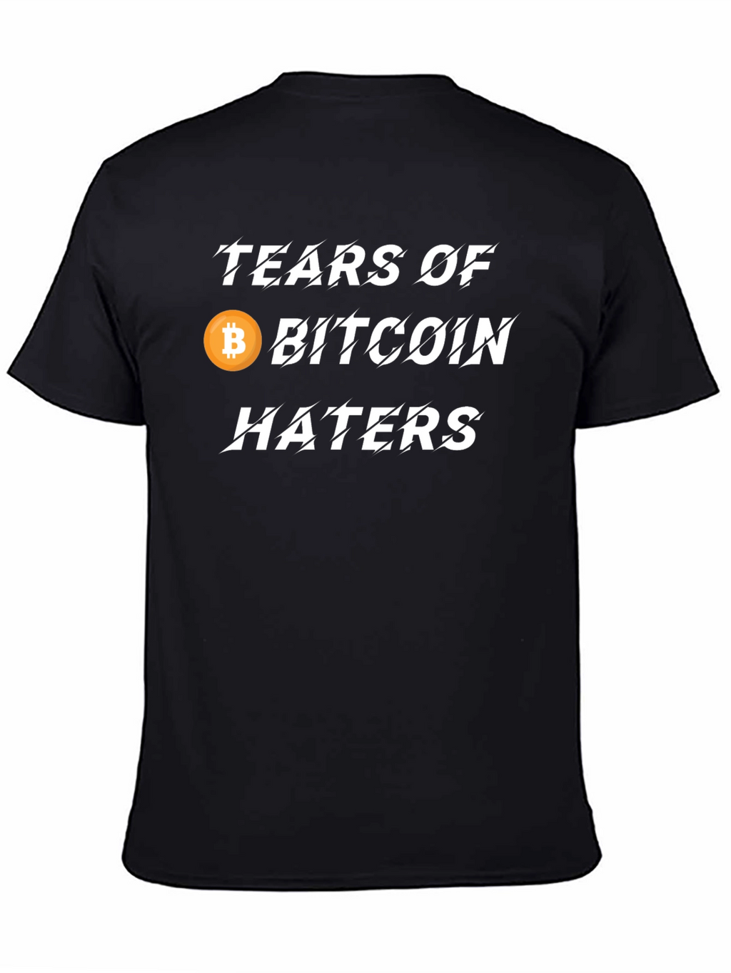 Tears of Bitcoin Haters Black T-Shirt