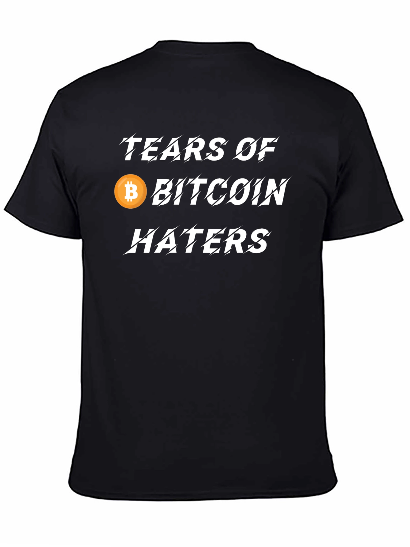 Tears of Bitcoin Haters Black T-Shirt