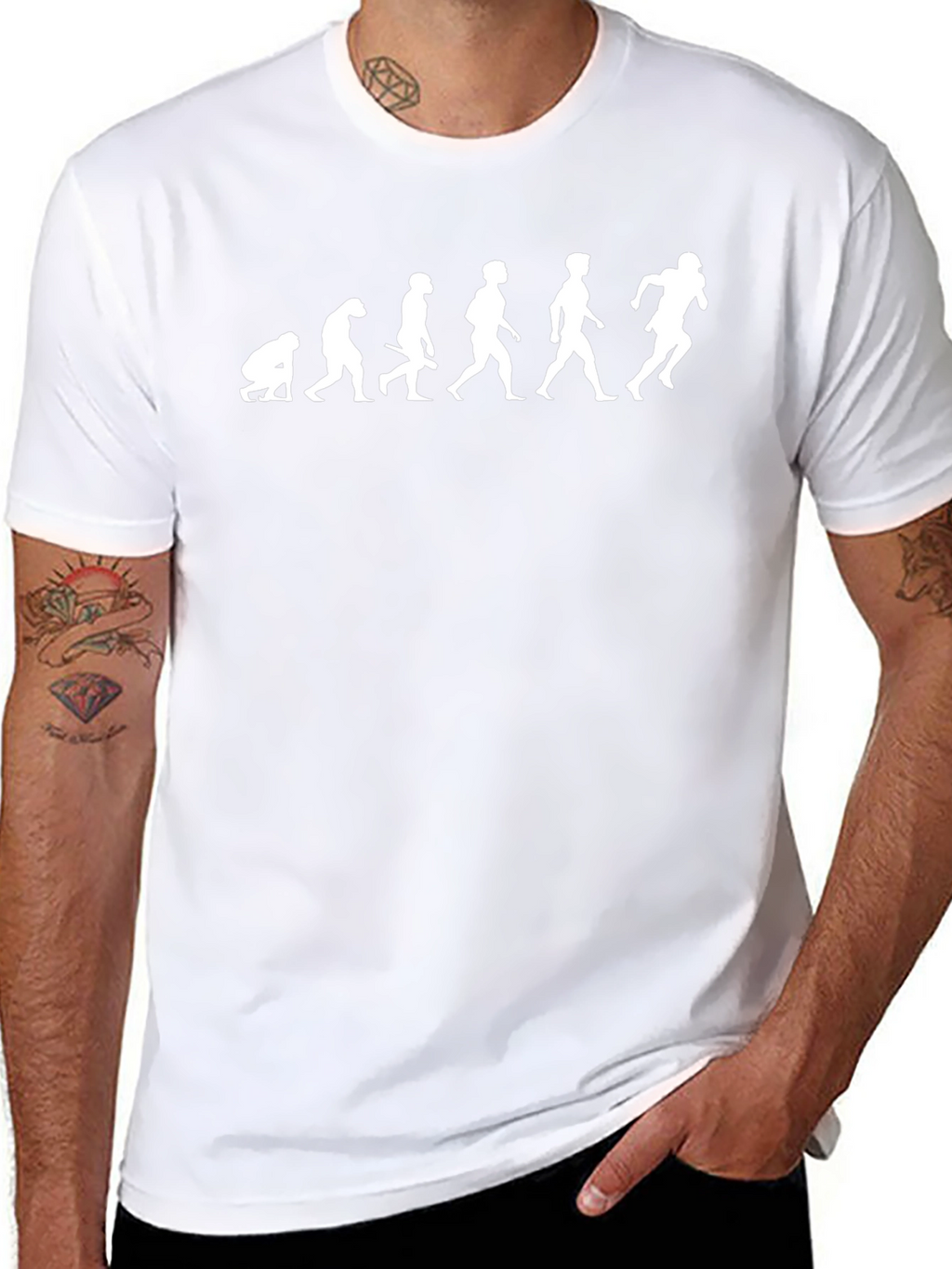 Evolution of a Footballer T-Shirt