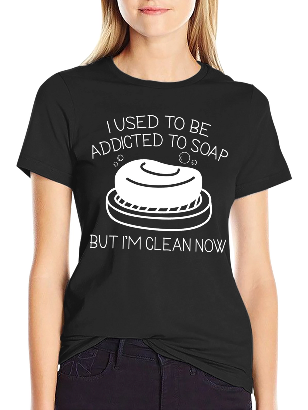 Addicted to Soap Funny Graphic T-Shirt