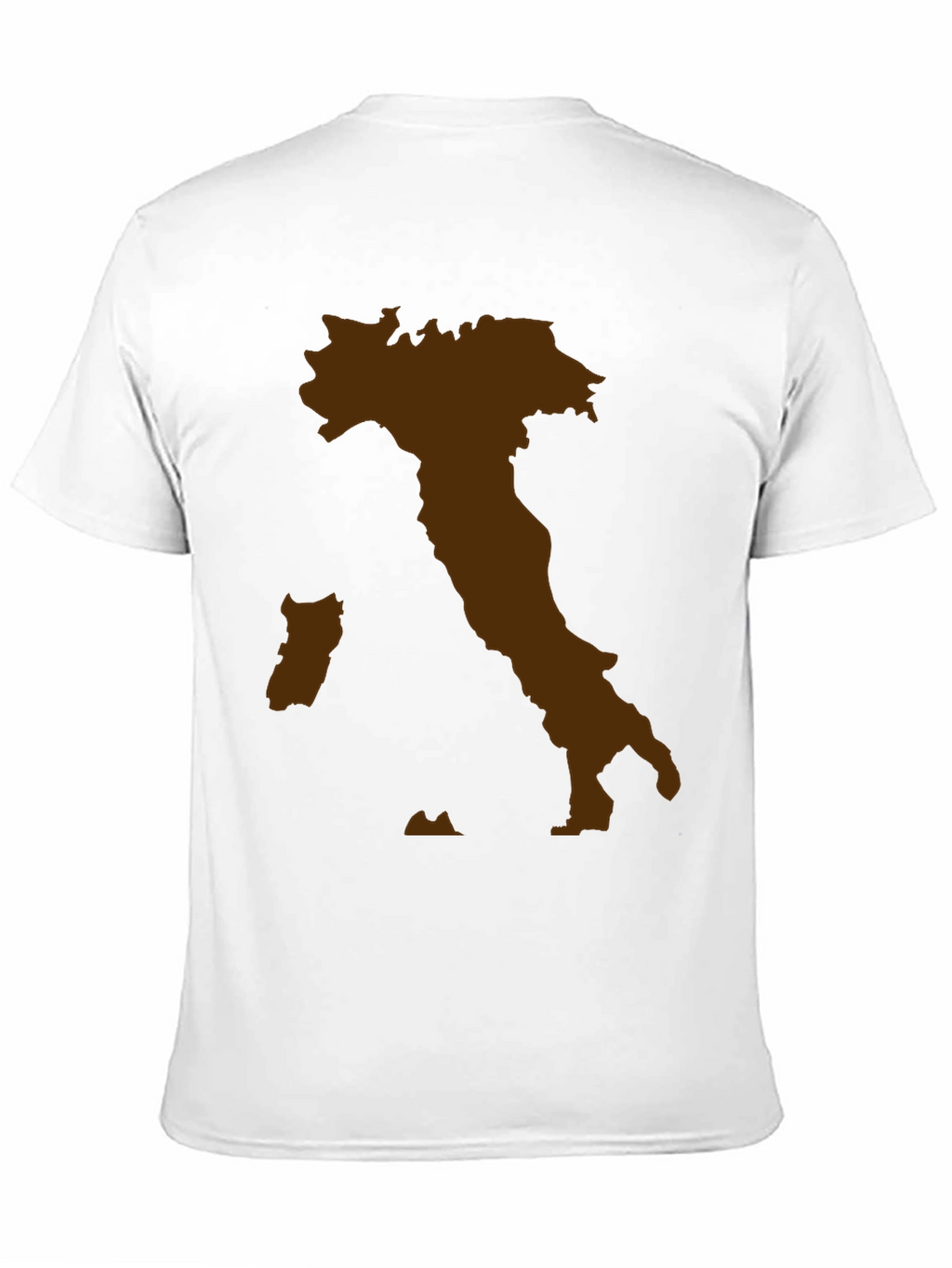Italy Map Graphic Tee - Black Crewneck T-Shirt
