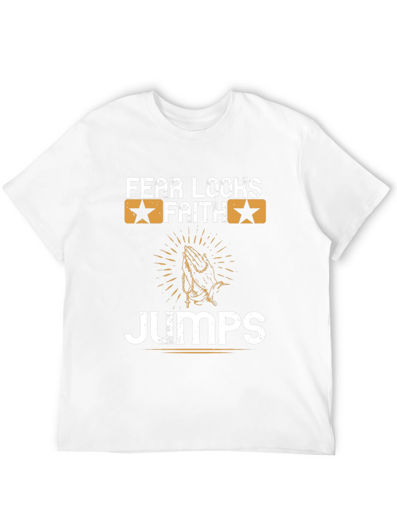 Fear Looks Faith Jumps Graphic Tee