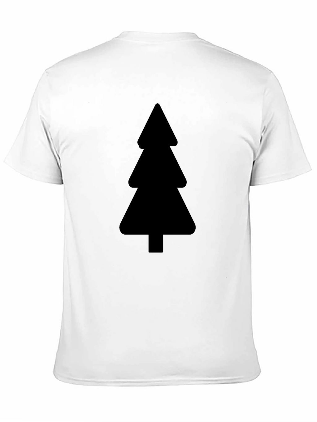 Minimalist Tree Graphic Black T-Shirt